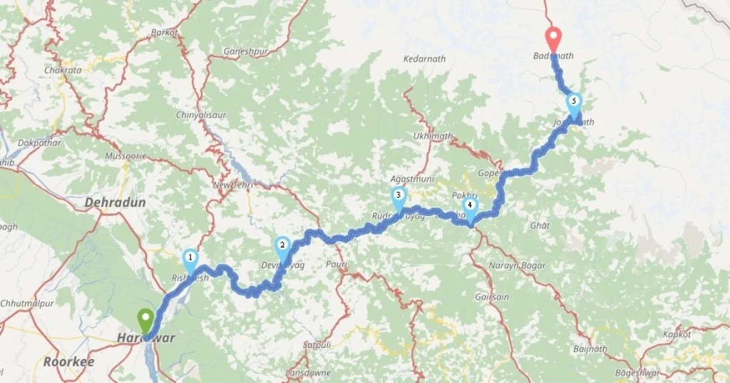 Haridwar-Badrinath-Route