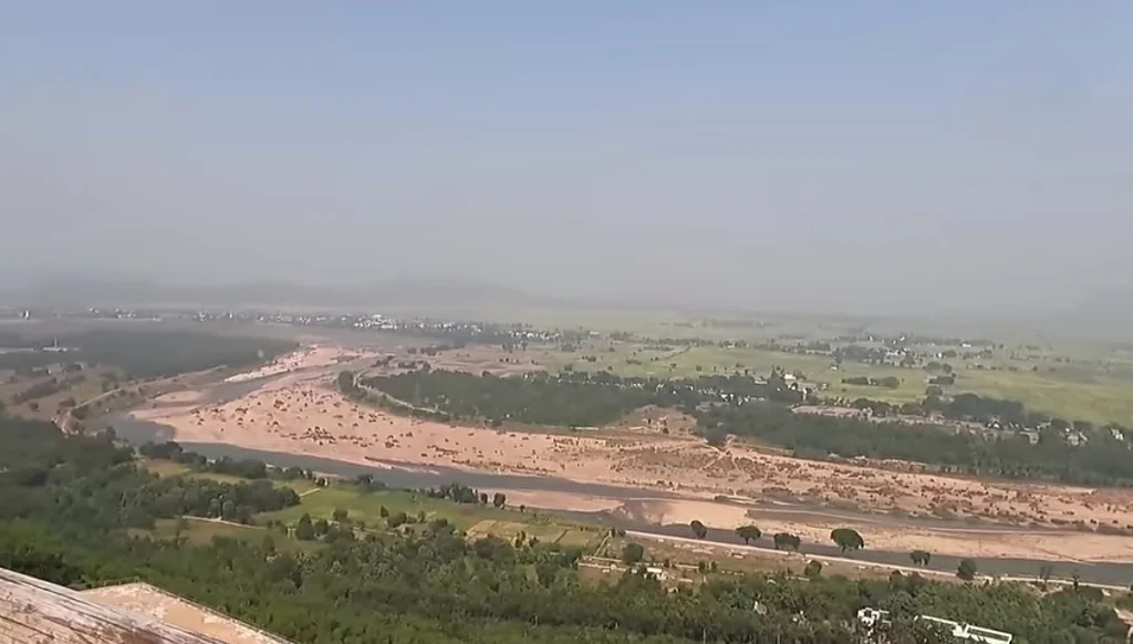 View-of-Rushikulya-river-from-Tara-Tarini-Temple
